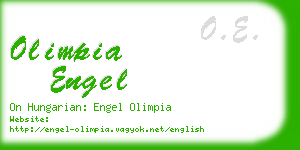 olimpia engel business card